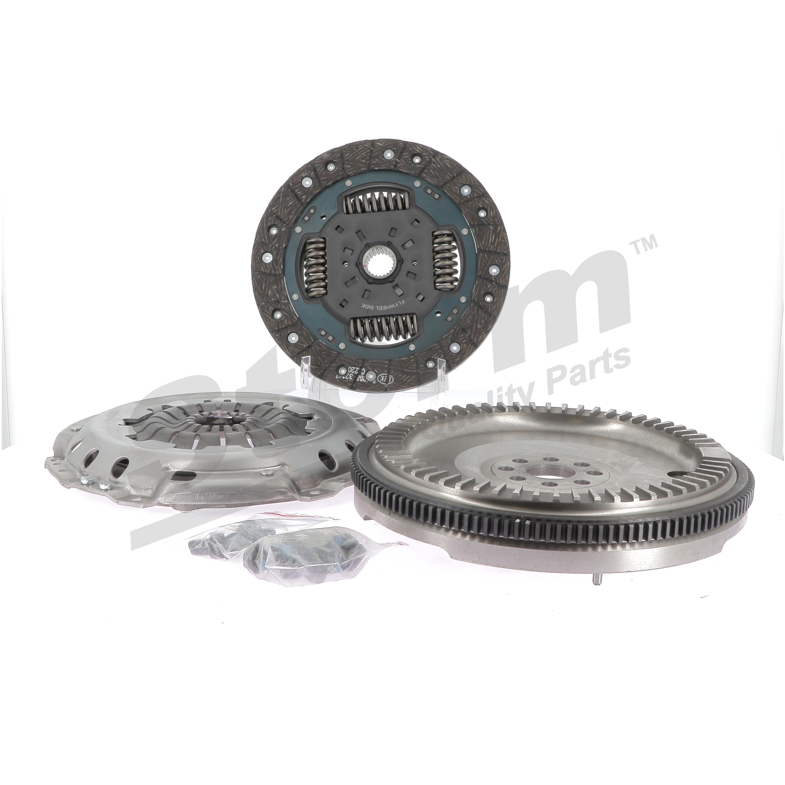 STORM QUALITY PARTS STO1011: Kit de embrague con volante monomasa, con placa de apriete de embrague, con plato de embrague, sin cojinte de desembrague, con juego de tornillos