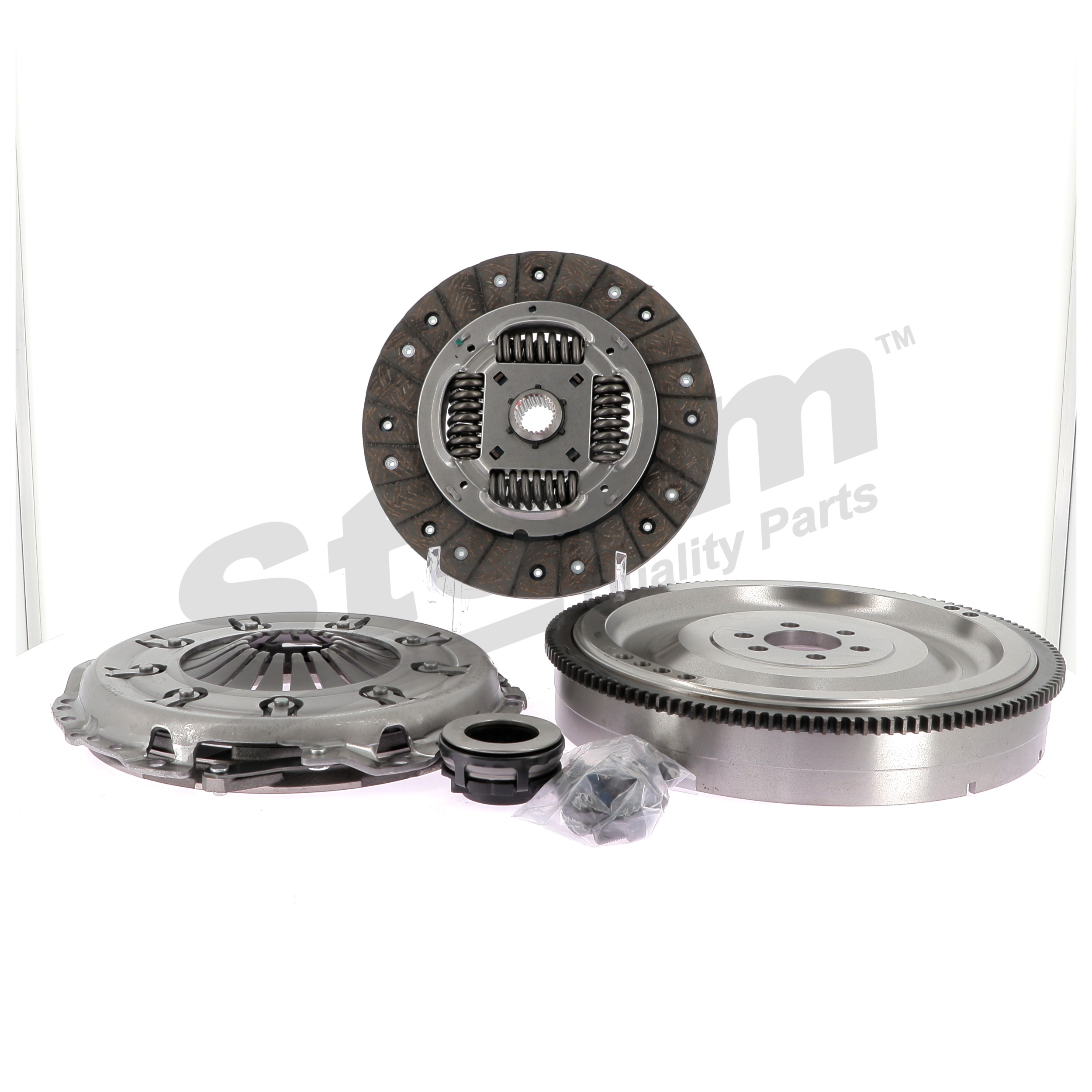 STORM QUALITY PARTS STO1022: Kit de embrague con volante monomasa, con placa de apriete de embrague, con plato de embrague, con cojinete de desembrague, con juego de tornillos
