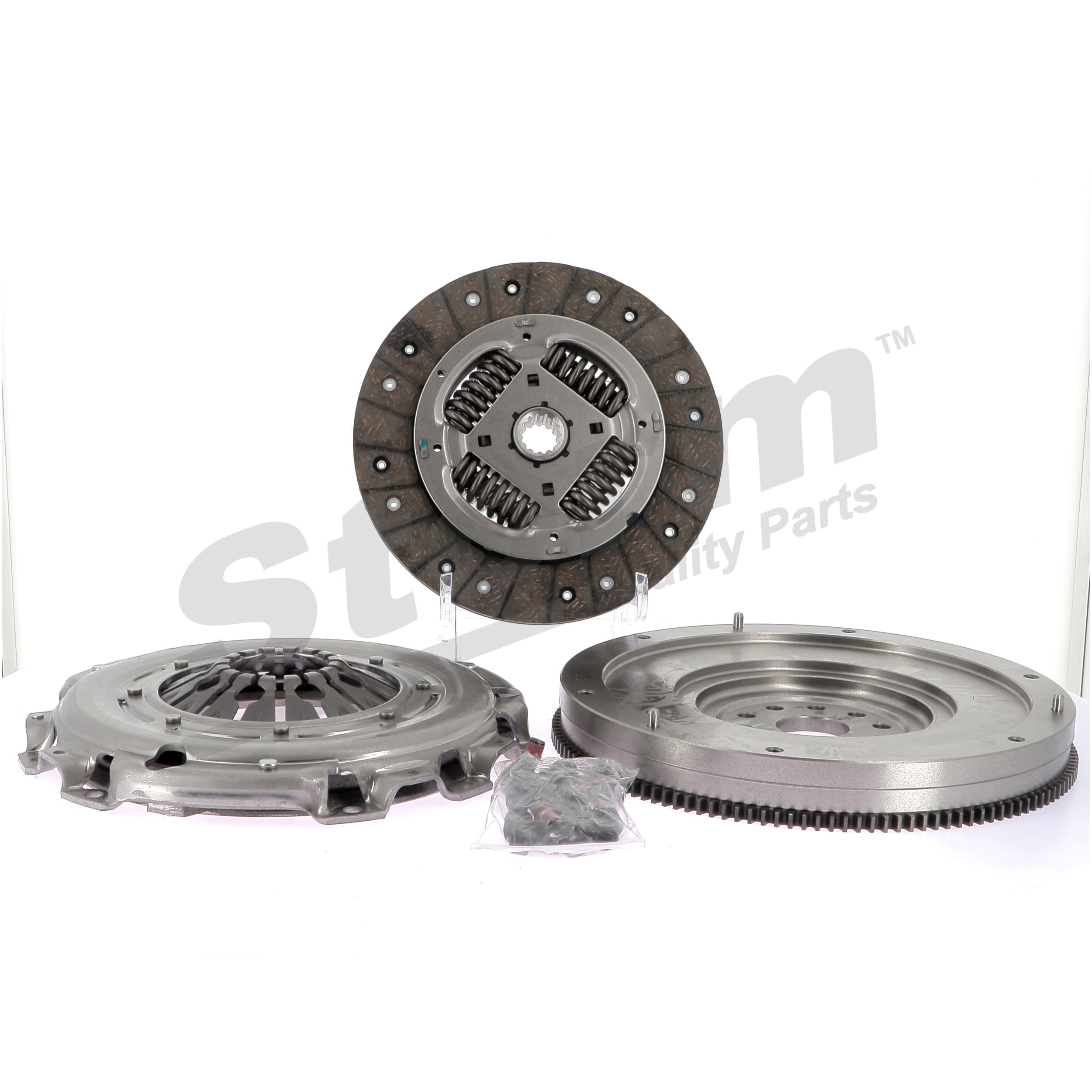 STORM QUALITY PARTS STO1026: Kit de embrague con volante monomasa, con placa de apriete de embrague, con plato de embrague, sin cojinte de desembrague, con juego de tornillos