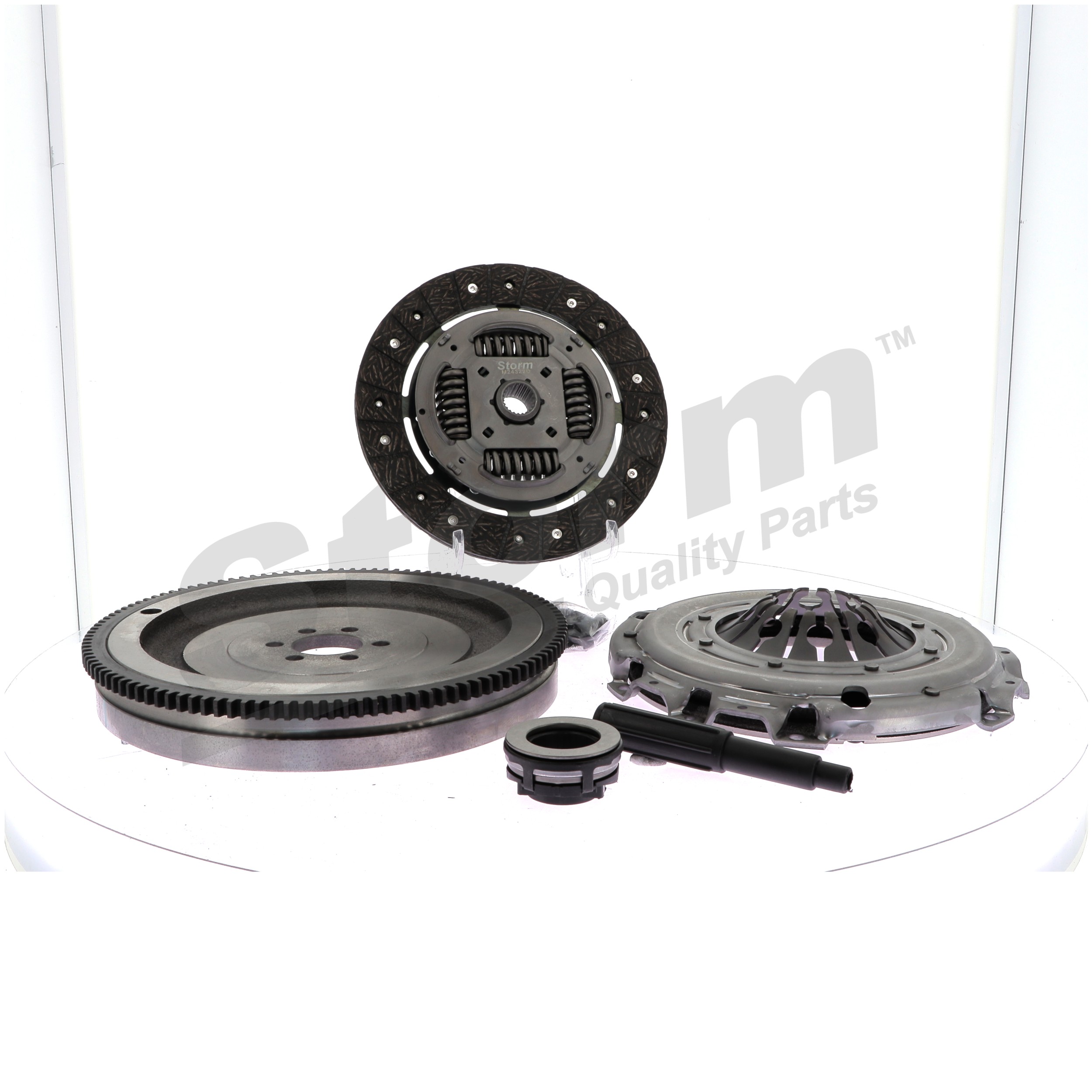 STORM QUALITY PARTS STO1029: Kit de embrague con volante monomasa, con placa de apriete de embrague, con plato de embrague, con cojinete de desembrague, con juego de tornillos