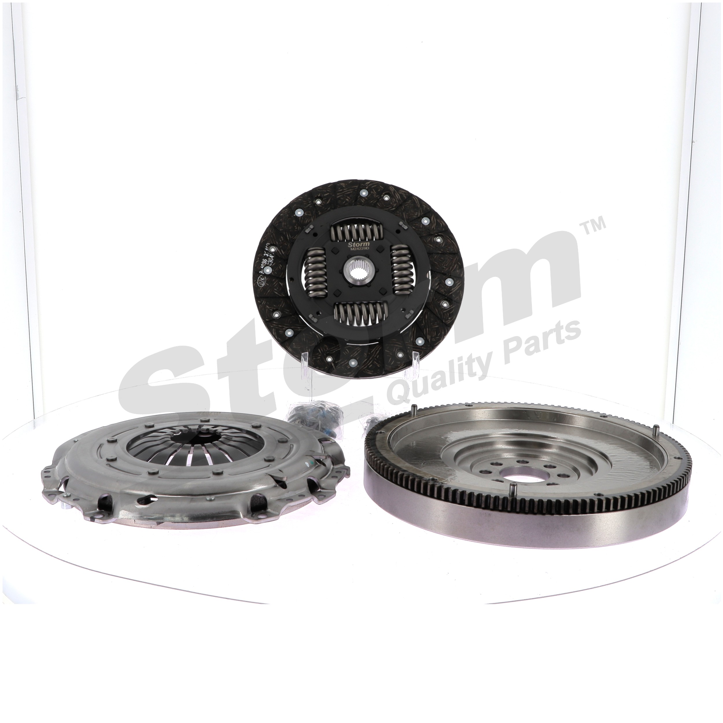 STORM QUALITY PARTS STO1031: Kupplungssatz mit Einmassenschwungrad, mit Kupplungsdruckplatte, mit Kupplungsscheibe, ohne Ausrücklager, mit Schraubensatz