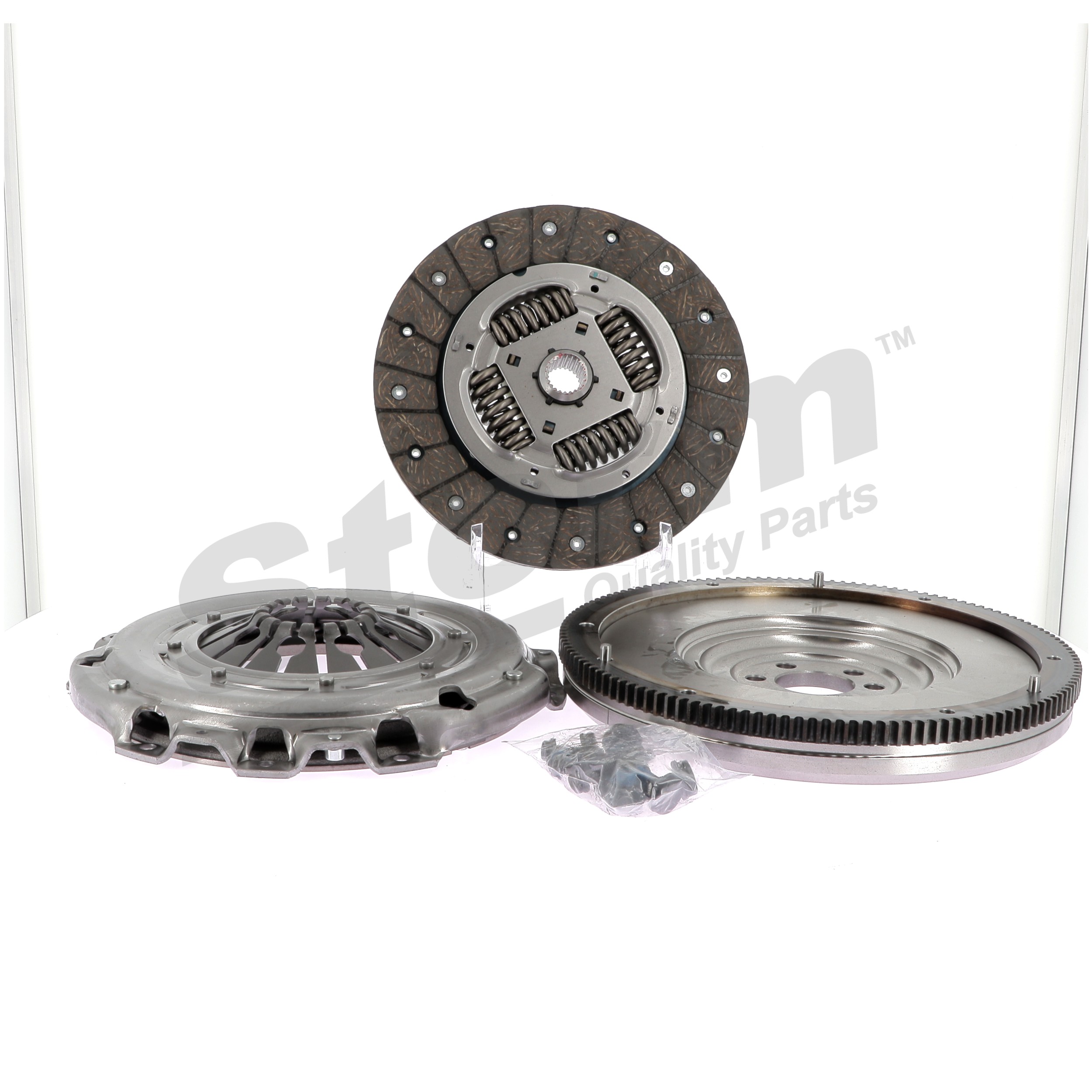 STORM QUALITY PARTS STO1040: Kupplungssatz mit Einmassenschwungrad, mit Kupplungsdruckplatte, mit Kupplungsscheibe, ohne Ausrücklager, mit Schraubensatz