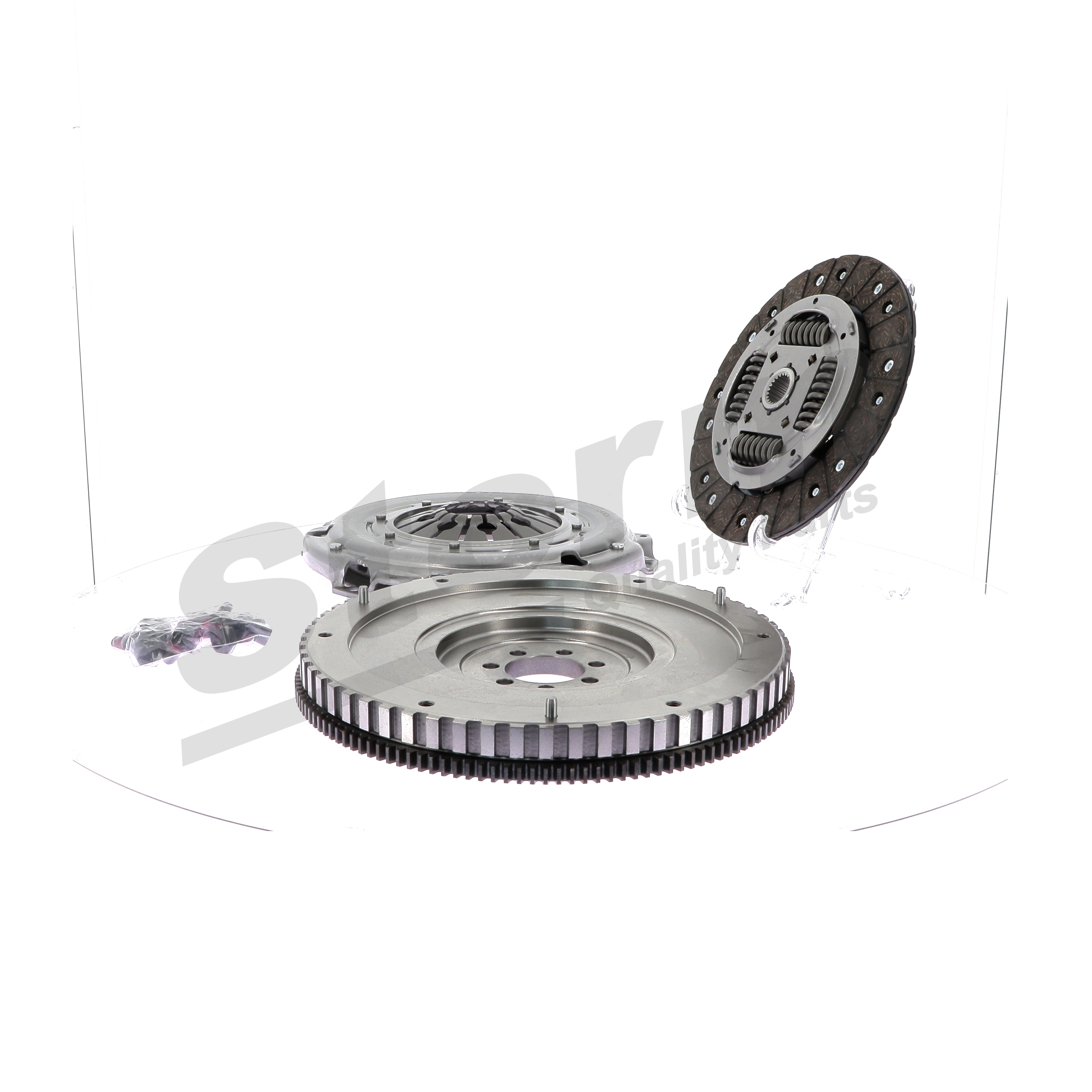 STORM QUALITY PARTS STO40019: Kupplungssatz mit Einmassenschwungrad, mit Kupplungsdruckplatte, mit Kupplungsscheibe, ohne Ausrücklager, mit Schraubensatz