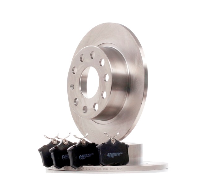 RIDEX 3405B0831: Sada bŕzd, Kotúčová brzda Zadna naprava, Ø: 253mm, plný