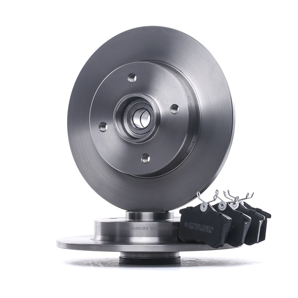 STARK SKBK-10990956: Kit de discos de freno y pastillas Eje trasero, Ø: 249mm, macizo, con anillo sensor magnético incorporado, con cojinete rueda