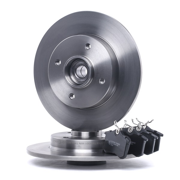 RIDEX 3405B0958: Sada bŕzd, Kotúčová brzda Zadna naprava, Ø: 249mm, plný, s ložiskom kolesa, skruzkom ABS, so zabudovanym magnetickym snimacim kruzkom