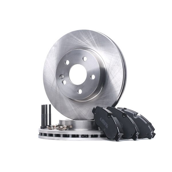 RIDEX 3405B1014: Kit de discos de freno y pastillas Eje delantero, Ø: 300, 300,0mm, ventilado, ventilación interna, Chapa antichirridos