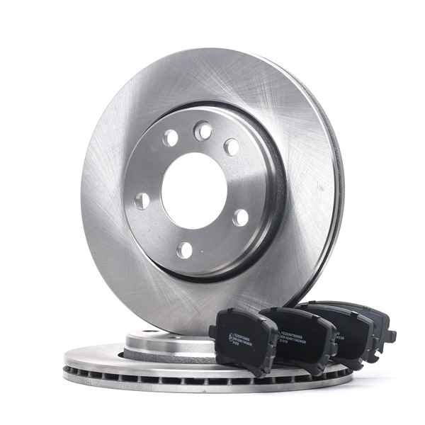 RIDEX 3405B1258 Kit de discos de freno y pastillas VOLKSWAGEN Transporter 5 (7HA, 7HH, 7EA, 7EH) 204 cv Gasolina costo