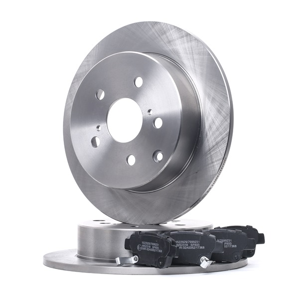 RIDEX 3405B1262 Kit de discos de freno y pastillas TOYOTA COROLLA Verso (ZER_, ZZE12_, R1_) 136 cv Gasóleo costo
