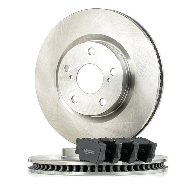 RIDEX 3405B1357 Kit de discos de freno y pastillas TOYOTA RAV 4 III (ACA3_, ACE_, ALA3_, GSA3_, ZSA3_) 133 cv Gasóleo costo