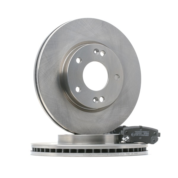 RIDEX 3405B1486: Remschijven en blokken Achteras, Ø: 280, 280,0mm, Geventileerd