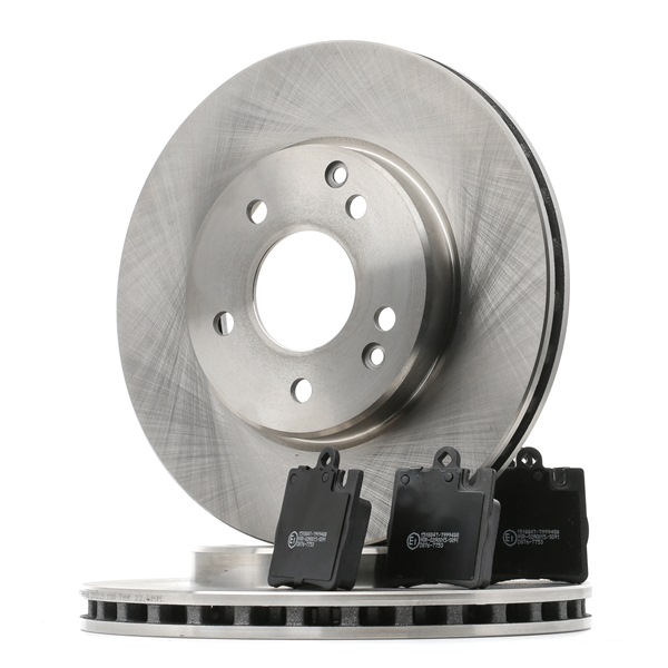 RIDEX 3405B1512 Σετ φρένων, δισκόφρενα MERCEDES-BENZ C-class Sedan (W203) 143 PS Βενζίνη κόστος