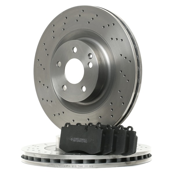 RIDEX 3405B1540 Kit de discos de freno y pastillas MERCEDES-BENZ Clase S Sedán (W221) 211 cv Gasóleo costo