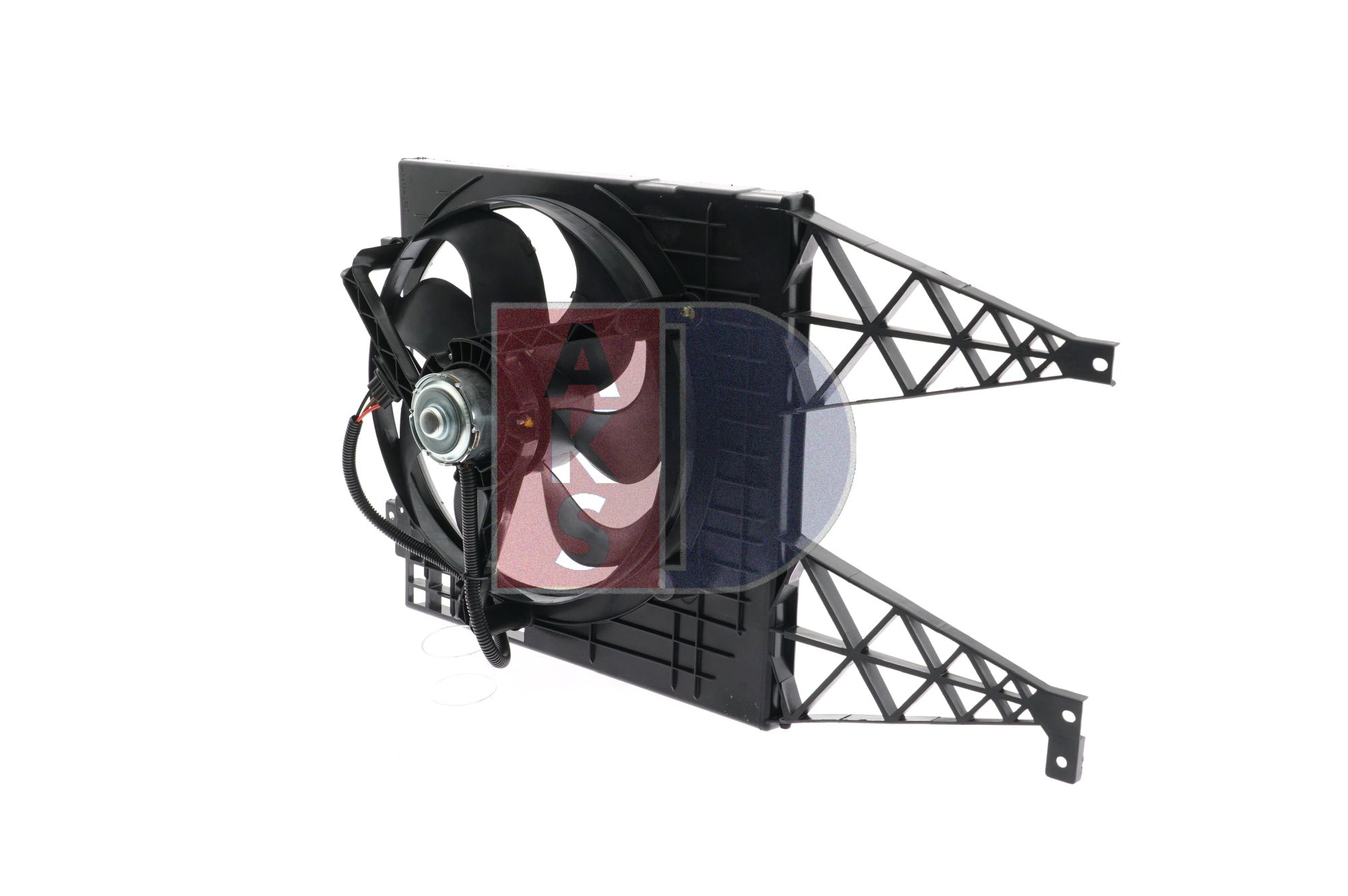 AKS DASIS 048082N: Ventilator, radiator 345mm, cu rama aerisire radiator