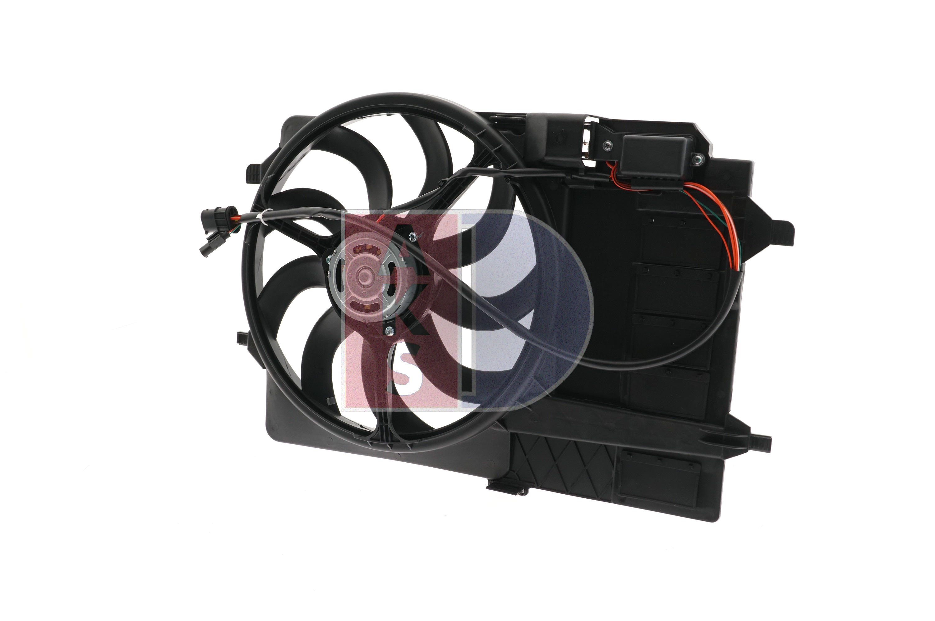 AKS DASIS 058031N: Ventilator, radiator 400mm, cu rama aerisire radiator