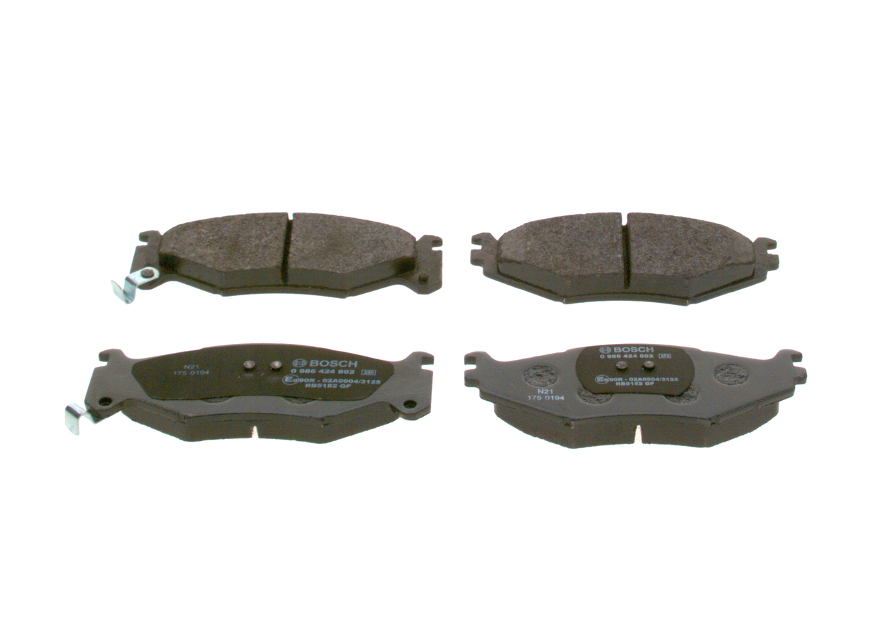 BOSCH 0 986 424 892 Klocki hamulcowe CHRYSLER Voyager / Grand Voyager II (ES) 163 KM benzyna koszt