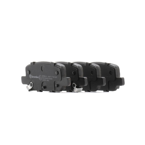 BREMBO P 09 027: Plăcuțe de frână PRIME LINE cu acceasorii, cu tabla anti scartait
