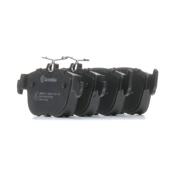 BREMBO P 85 189: Juego de pastillas de freno PRIME LINE con accesorios, con clip de émbolo, Chapa antichirridos