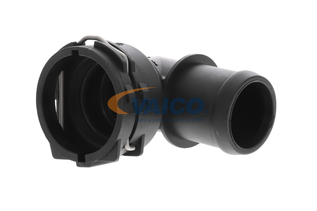 VAICO V10-6551: Flansa lichid racire Original VAICO Quality Radiator motor, superior dreapta, cu etansare, cu cleme