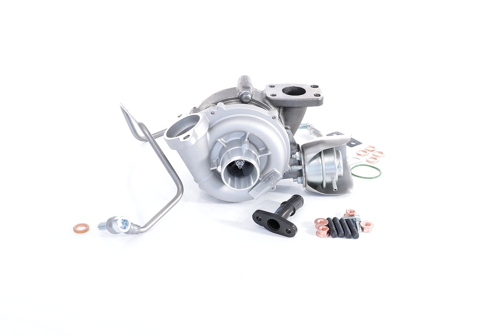 BTS TURBO T981094BT: Turbocharger TURBO SERVICE SET BUDGET met montage-/bevestigingsmateriaal, Met olietoevoerleiding, Met olieafvoerleiding