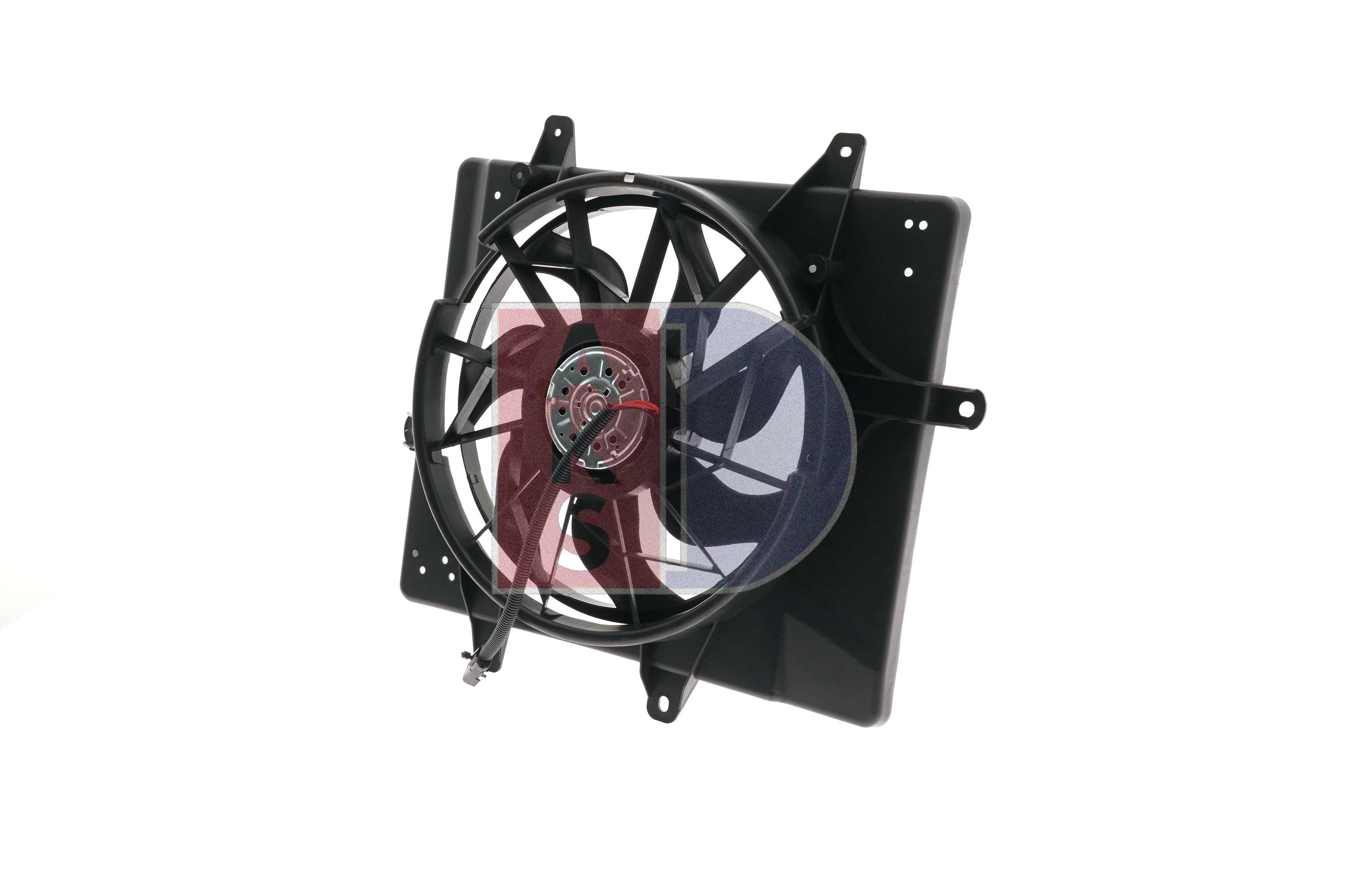 AKS DASIS 528016N: Ventilator, radiator 380mm, cu rama aerisire radiator
