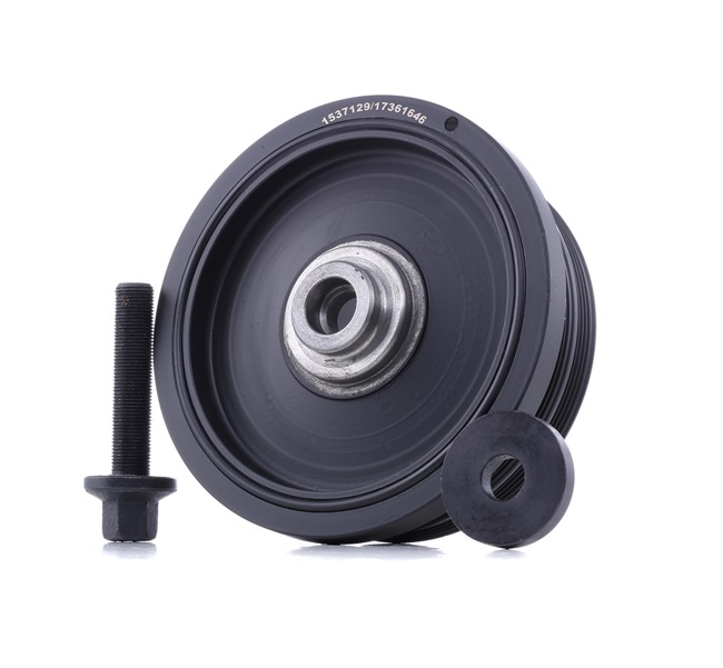 RIDEX 3213B0242: Poulie damper (vilebrequin) avec support en caoutchouc