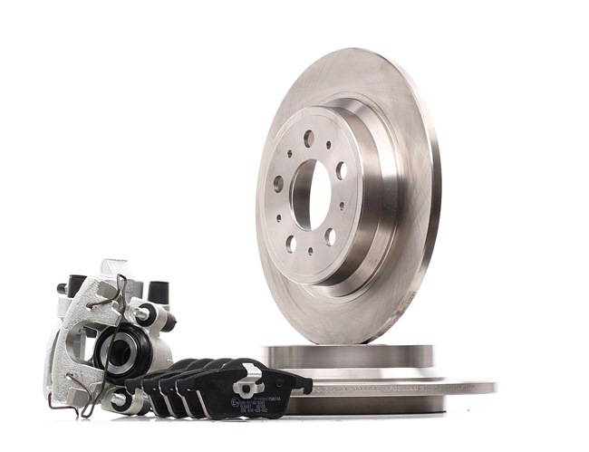STARK SKBK-10991690: Kit de discos de freno y pastillas Eje trasero, derecha, Eje trasero, Ø: 42mm, macizo
