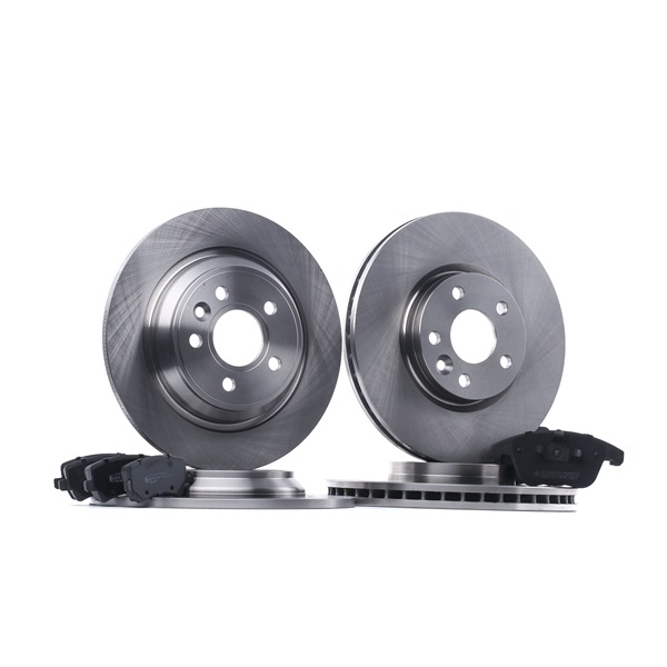 STARK SKBK-10991721: Kit de discos de freno y pastillas Eje trasero, Eje delantero, Ø: 300mm, macizo, ventilado, con clip de émbolo