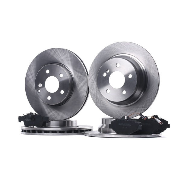 STARK SKBK-10991756: Remschijven en blokken Vooras, Achteras, Ø: 295, 300,0mm, interne ventilatie, volledig, Zonder wielnaaf, Met schroeven, Met plunjerclip, Met anti-kreukplaat