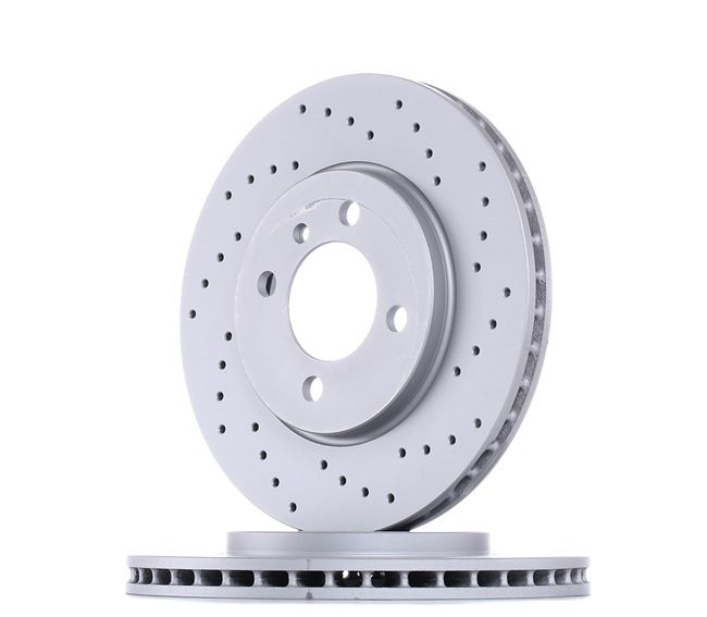 ZIMMERMANN 150.1258.52: Disc de frână Ř: 260mm, ventilat interior, perforat, Ř: 260mm, acoperit (cu un strat protector) SPORT COAT Z