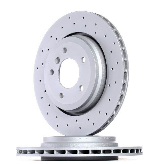 ZIMMERMANN 150.1295.52: Brzdový kotouč R: 320mm, vnější větrání, děrovaný, R: 320mm, nátěr SPORT COAT Z