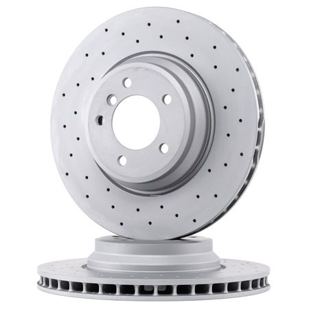 ZIMMERMANN 150.3441.52: Disc de frână Ř: 348mm, ventilat interior, perforat, Ř: 348mm, acoperit (cu un strat protector) SPORT COAT Z