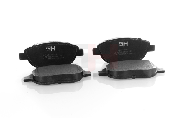 GH GH-413752: Klocki hamulcowe z dodatkami, ze śrubami prowadzącymi zacisku hamulcowego