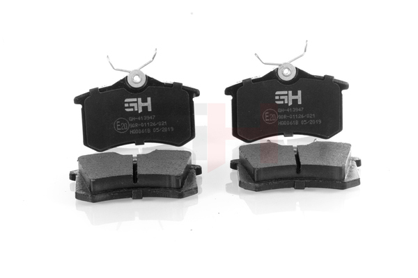 GH GH-413947: Juego de pastillas de freno con accesorios, con tornillos pinza freno