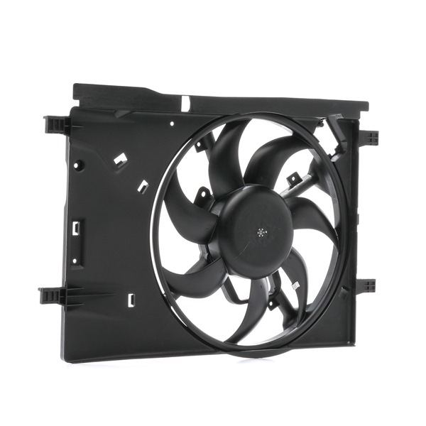 RIDEX 508R0284: Ventilador de radiador 390mm, com estrutura do ventilador do radiador (caixilho), com resistência de carga