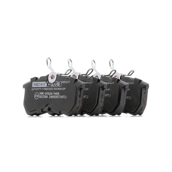 RIDEX PLUS 402B0012P Комплект спирачно феродо, дискови спирачки FORD FIESTA 6 112 K.C. бензин цена