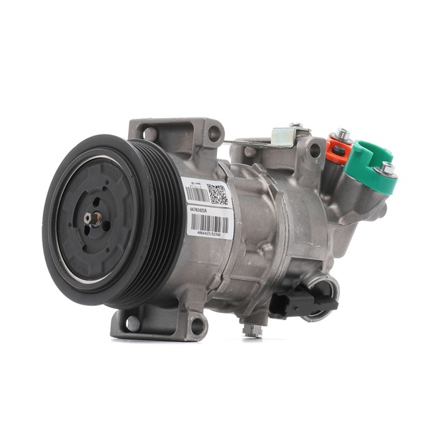 RIDEX REMAN 447K0425R: Kompresor klimatizácie s prítlačným spojokvým tanierom, bez centralneho vypinacieho mechanizmu, so zotrvacnikom, so sadou skrutiek, so spojkovou lamelou, Špeciálne náradie na montáž nie je potrebné