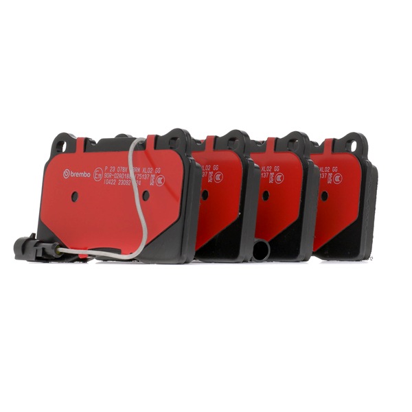 BREMBO P 23 078X: Piduriklotsid XTRA LINE ilma lisavarustuseta, koos kokkusurumisvastase plekiga