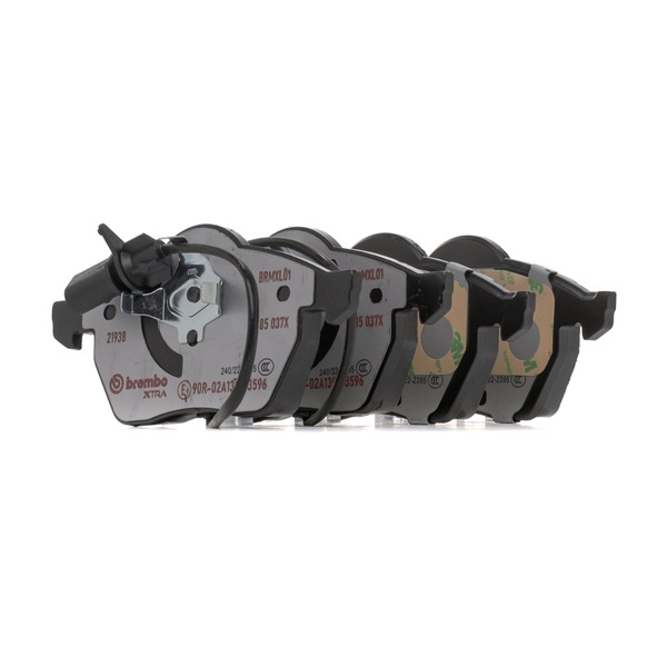 BREMBO P 85 037X: Juego de pastillas de freno XTRA LINE sin accesorios, Chapa antichirridos