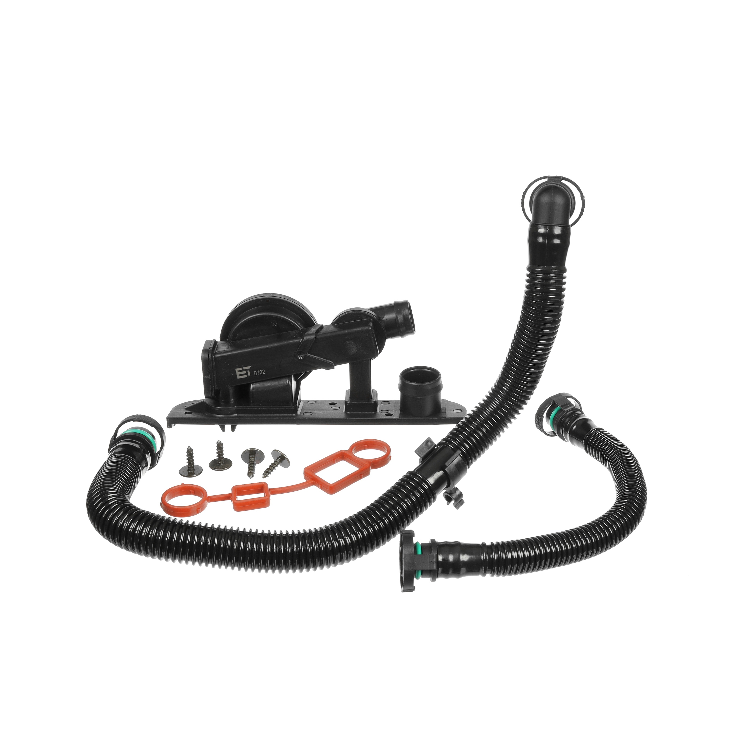 ET ENGINETEAM CB0029: Válvula, ventilación cárter Cabeza cilíndrica, con juntas, con tubo flexible, con pernos