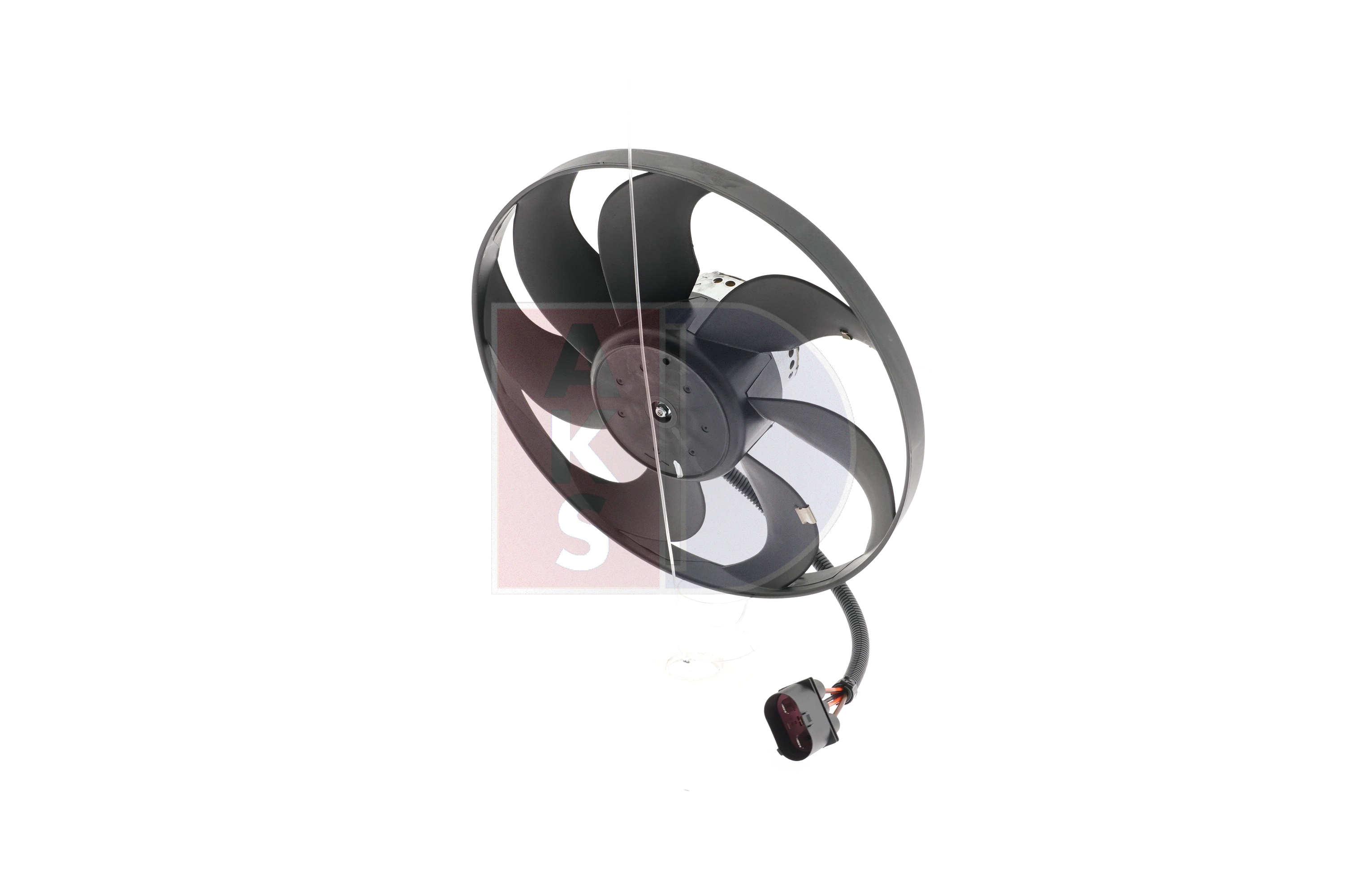 AKS DASIS 048158N: Ventilator, radiator 345mm, fara rama aerisire radiator
