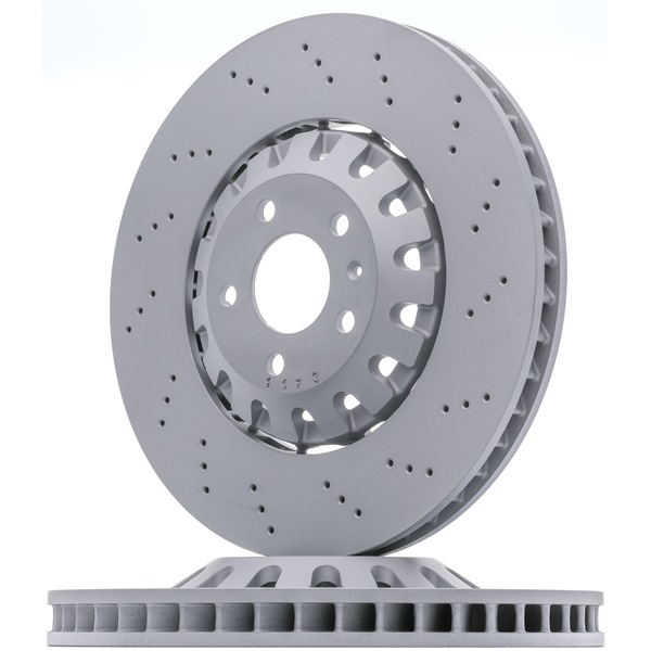 ZIMMERMANN 100.3374.70: Disc de frână FORMULA Z Ř: 375mm, ventilat, perforat, disc de frână din două părți, disc de frână flotant, Disc de frână tip oală din aluminiu, Ř: 375mm, acoperit (cu un strat protector)