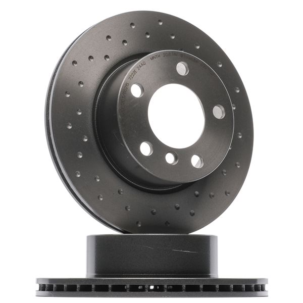 BREMBO 09.9750.2X: Bremsscheibe XTRA LINE - Xtra Ø: 284mm, gelocht/innenbel., Ø: 284mm, beschichtet