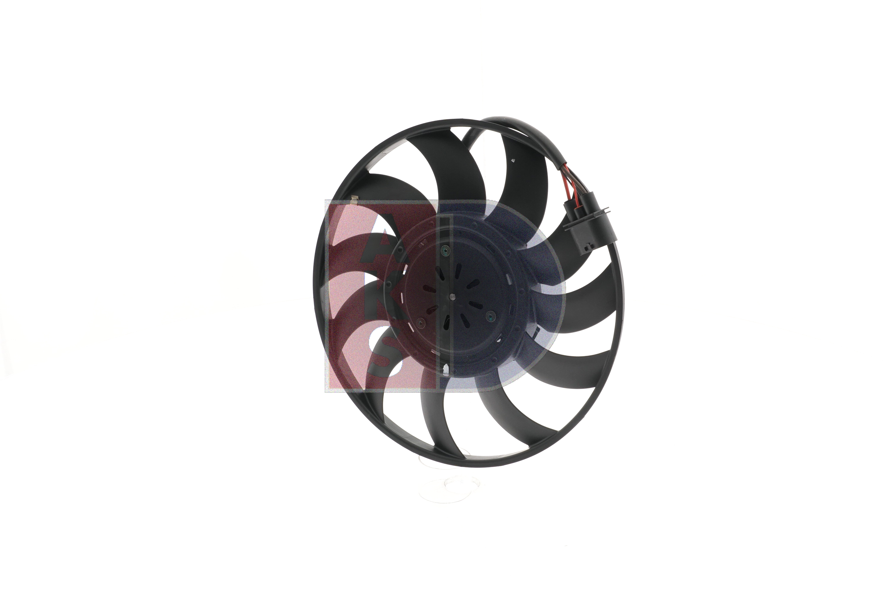 AKS DASIS 048164N: Ventilator, radiator 370mm, fara rama aerisire radiator