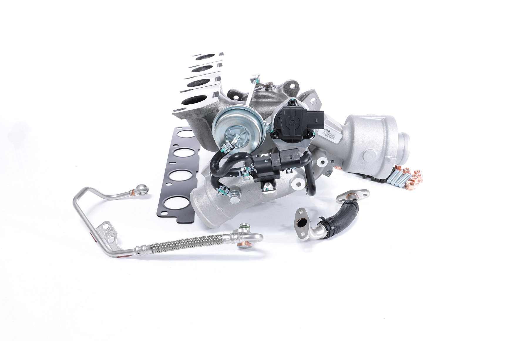 BTS TURBO T981442BT: Turbolader TURBO SERVICE SET BUDGET mit Ölzulaufleitung, mit Ölablaufleitung, mit Anbau-/Befestigungsmaterial