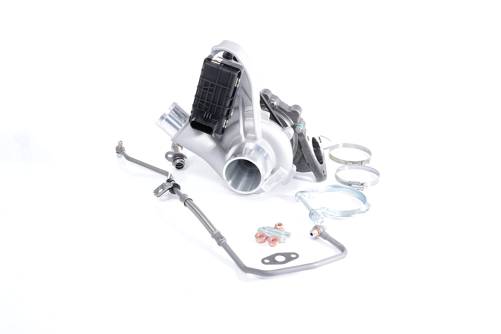 BTS TURBO T981460BT: Turbolader TURBO SERVICE SET BUDGET mit Ölzulaufleitung, mit Ölablaufleitung, mit Anbau-/Befestigungsmaterial