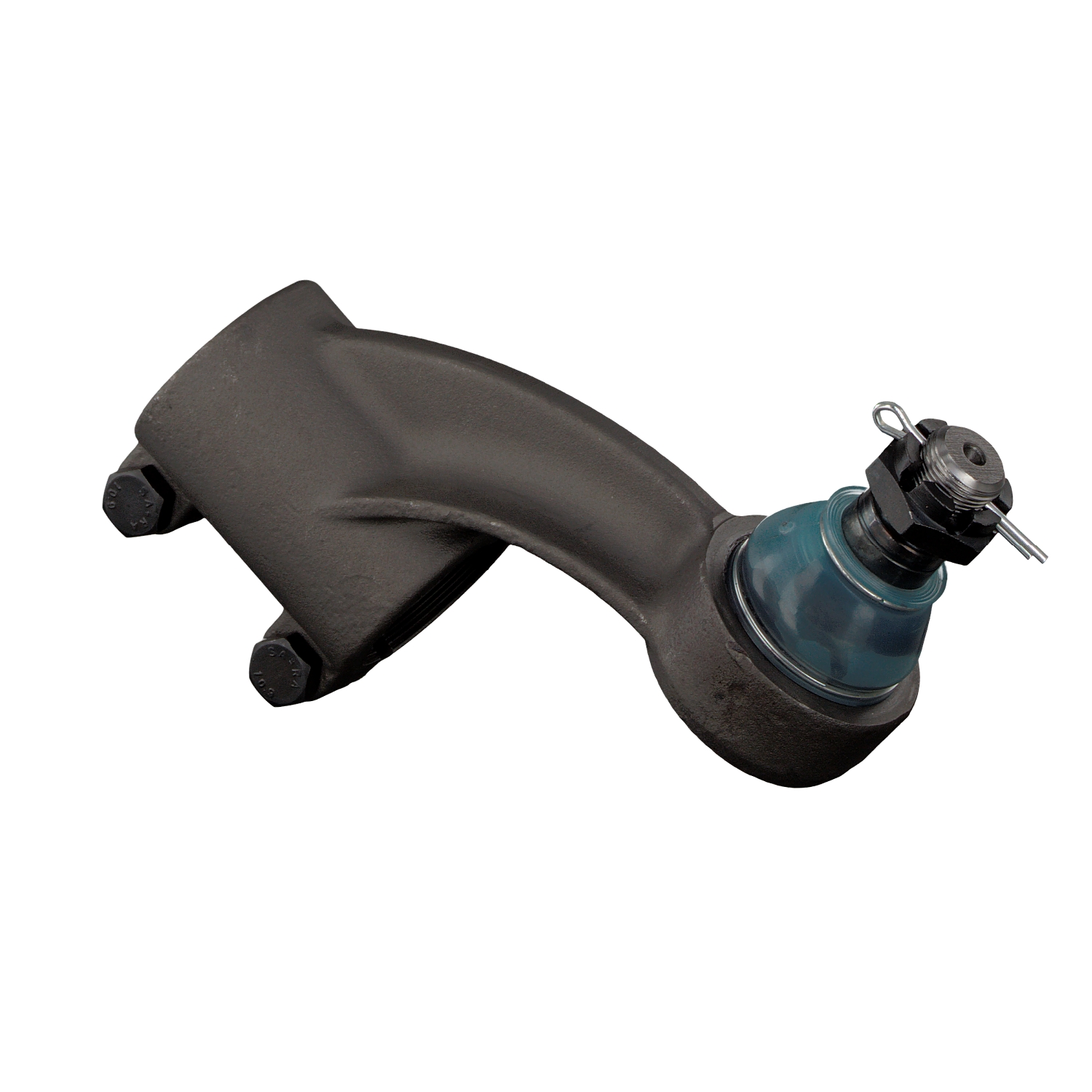 FEBI BILSTEIN 09875: Rótula de dirección Eje delantero, izquierda, Eje delantero, derecha, 168mm, con tuerca de corona y pasador de aleta, con tornillos, con tuerca almenada rebajada, BMTS Turbo NEW