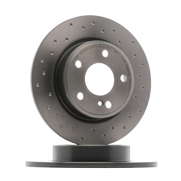 BREMBO 08.B347.4X: Bremsscheibe XTRA LINE - Xtra Ø: 276mm, voll, gelocht, Ø: 276mm, beschichtet, mit Schrauben