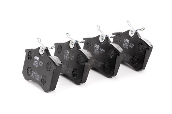 FEBI BILSTEIN 16344: Juego de pastillas de freno Eje trasero, con tornillos
