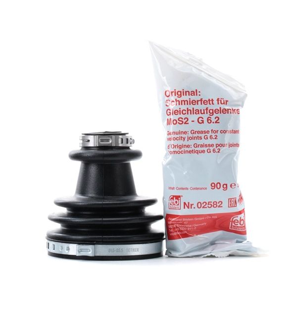 FEBI BILSTEIN 17375: Faltenbalgsatz, Antriebswelle Vorderachse, radseitig, Gummi